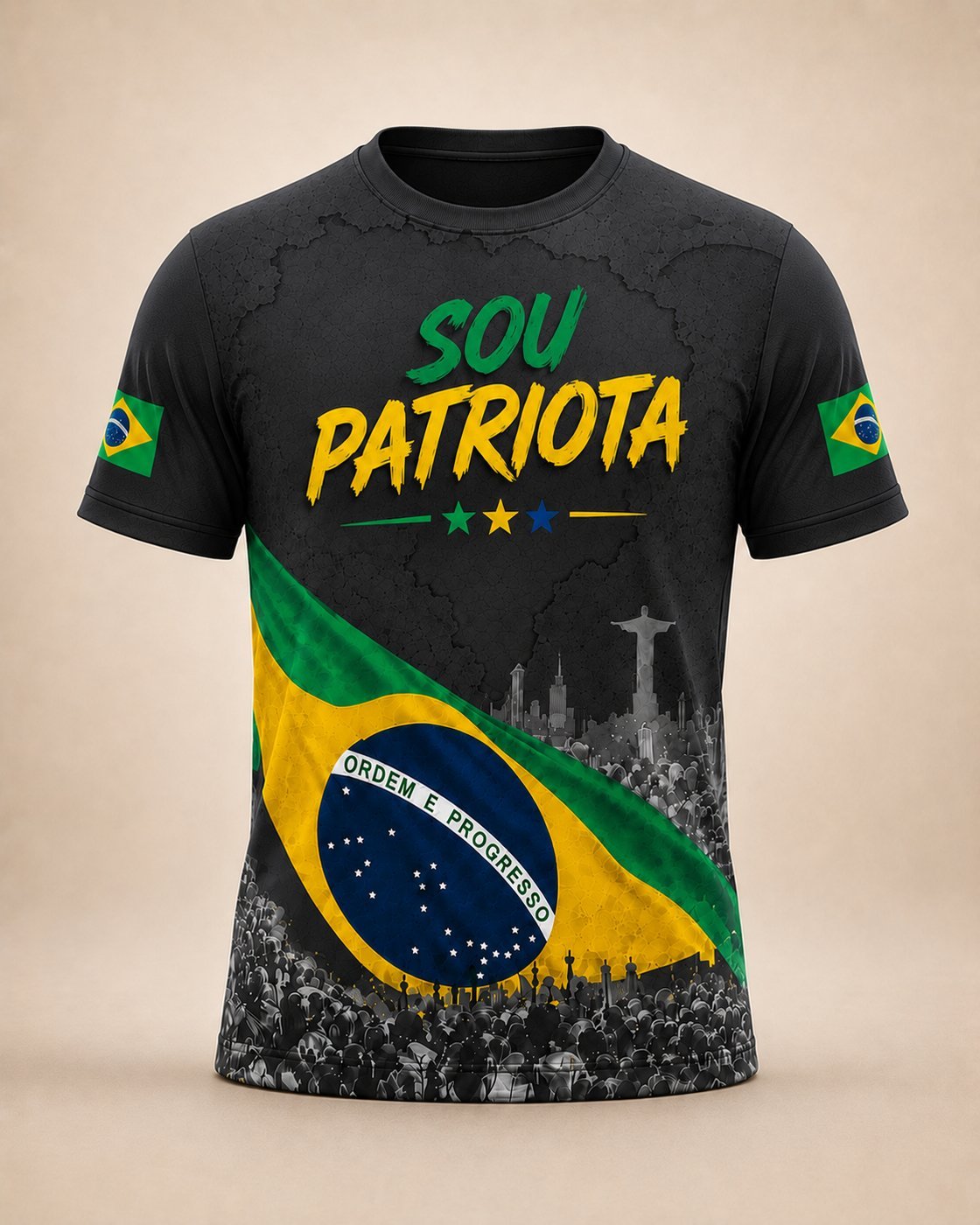 Camisa Sou Patriota manga curta